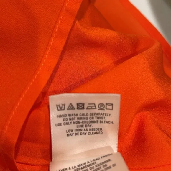 Anthropologie Floreat Livia Floral Halter Dress SZ 8 Orange - Picture 10 of 10